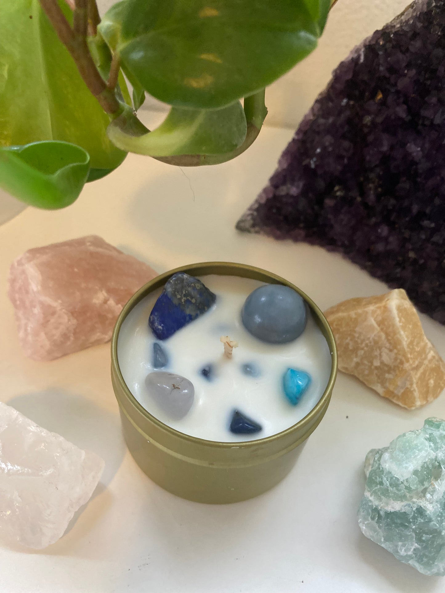 Mini Throat Chakra - Communication Intention Candle