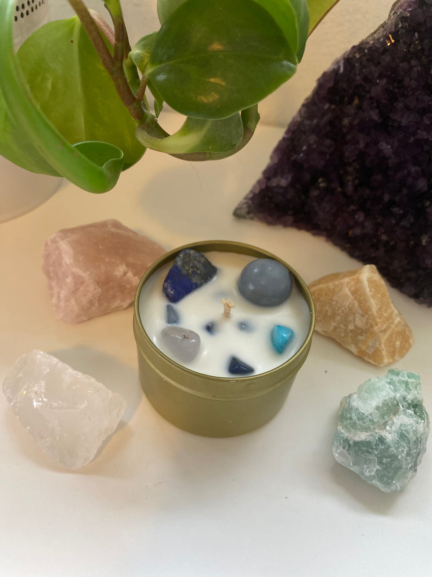 Mini Throat Chakra - Communication Intention Candle